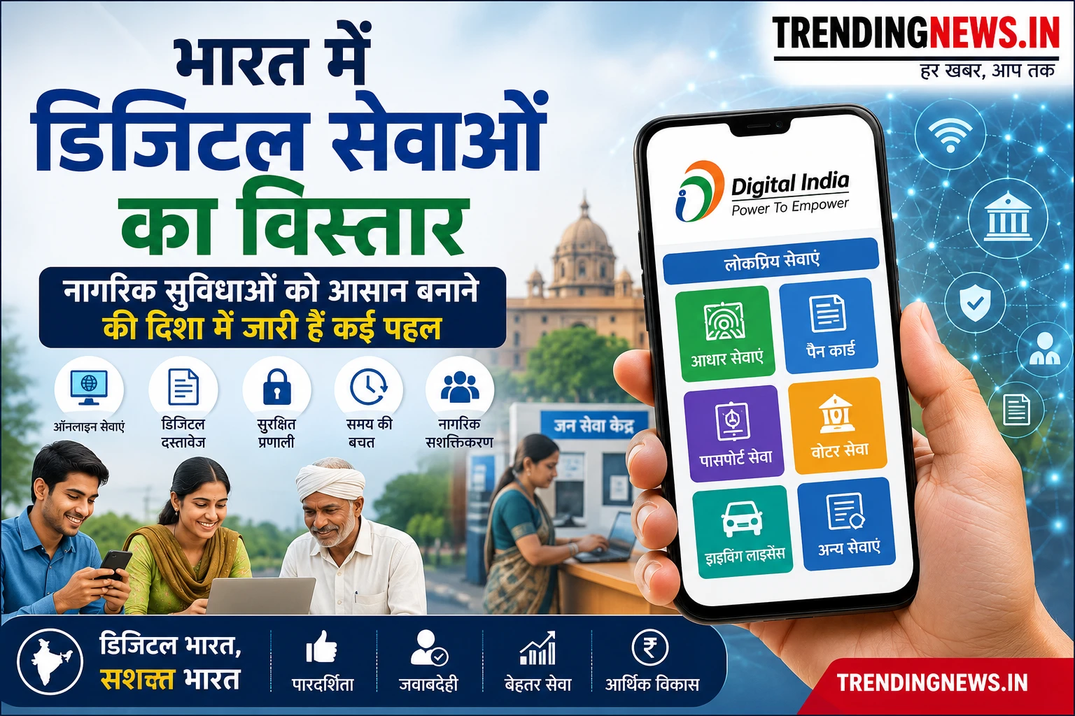 भारत में डिजिटल सेवाओं का विस्तार